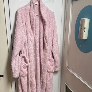 PAVILIA Blush Pink Plush soft teddy bear robe large/xl